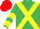 Silk - Emerald Green, Yellow cross belts, chevrons on sleeves, Red cap