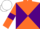 Silk - Orange and Purple diabolo, Orange sleeves, Purple armlets, White cap