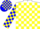 Silk - White, Blue and Yellow Blocks, Blue and Yellow Blocks