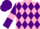 Silk - Pink and Purple diamonds, Purple sleeves, Pink armlets, Purple cap