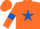Silk - Orange, Royal Blue star and armlets