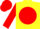 Silk - Yellow, Red disc with Emblem, Red Circle on Sleeves, Red Cap