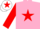 Silk - Pink, Red star and sleeves, White cap, Red star