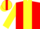 Silk - Red, Yellow Panel, Yellow Bars on Sleeves, Red and Yellow