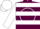 Silk - Maroon, White Circle and 'W', White Hoops on Sleeves, White Cap