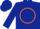 Silk - Dark Blue, Orange Circle and 'SS', Orang