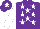 Silk - Purple, White stars, sleeves and star on cap