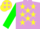 Silk - Plum, Yellow Stars and Rainbow Design, Blue, Red and Green Bars on Sle