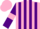 Silk - Pink and Purple stripes, Purple sleeves, Pink armlets