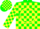 Silk - Green, Green '3D' on Yellow Circle, Green and Yellow Blocks