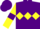 Silk - Purple, Yellow triple diamond, Yellow sleeves, Purple armlets