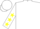 Silk - White, yellow stars on sleeves,  black sash front & back, matc