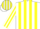 Silk - White, yellow stripes, white c