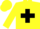 Silk - Yellow, Black Cross