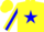 Silk - Yellow, Blue Star, Blue Star Stripe on Sleeves