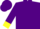 Silk - Purple, Yellow 'H' in Purple Circle, Yellow Cuffs