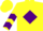 Silk - Yellow, Purple Diamond Belt, Purple Chevrons on Sleeves