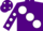 Silk - Purple, large White spots, Purple sleeves, White spots and spots on cap