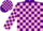 Silk - Purple,Pink 'GC'on Front and Back,Purple and Pink Blocks