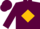 Silk - Maroon, Maroon 'RS' on Gold Diamond