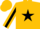 Silk - Gold, Black Star, Black Star Stripe on Sleeves