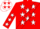 Silk - Red, Red Stars on White Sash, White Stars on Red Sleeve