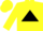 Silk - Yellow, black triangle, yellow sleeves, yellow cap