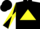 Silk - Black, Yellow Triangle, Black and Yellow Diagonally Quartered sleeves