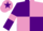 Silk - Purple and Mauve (quartered), Purple sleeves, Mauve armlets, Mauve cap, Purple star