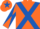 Silk - Orange, Royal Blue cross belts, diabolo on sleeves and star on cap