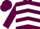 Silk - Maroon, Gold 'W', White Chevrons on Gold and Maroon Opposing Sleeves