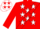 Silk - Red, Red Stars on White Sash, White Stars on Red Sleeves