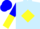 Silk - Light Blue, Yellow Diamond Belt, Blue and Yellow Halved Sleeves, Blue Cap