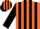 Silk - Orange, Black Belts, Black Stripes on Sle