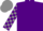 Silk - Purple, grey sleeves, purple blocks on grey cap