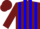 Silk - BURGUNDY, blue stripes & deer, burgundy cap