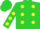 Silk - Lime green, yellow spots