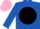 Silk - ROYAL BLUE, black disc, pink cap