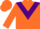 Silk - Orange, Purple chevron