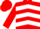 Silk - Red, white chevrons, red 'TH', red cap