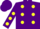 Silk - Purple, Yellow spots, Green Bars on Yellow S