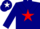 Silk - Navy Blue, Red Star on White Chevron, Red Star on Whi