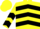 Silk - Yellow, Black Chevrons, Black Chevrons on Sleeves