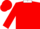 Silk - Red, White Collar and Triple 'T' Logo, White C