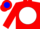 Silk - Red, Blue 'LS' in White disc, Blue and Red Band on Sleeves