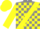 Silk - Grey, yellow sash, yellow blocks on sleeves, yellow cap
