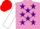 Silk - Mauve, Purple stars, White sleeves, red cap