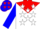 Silk - White, red and blue 'AP', red yoke, white stars on blue sleeves, white c