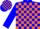 Silk - Blue and Orange  Blocks, Blue Sleeves