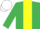 Silk - Emerald Green, Yellow stripe, white cap